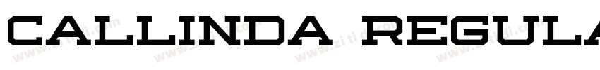 Callinda Regular字体转换